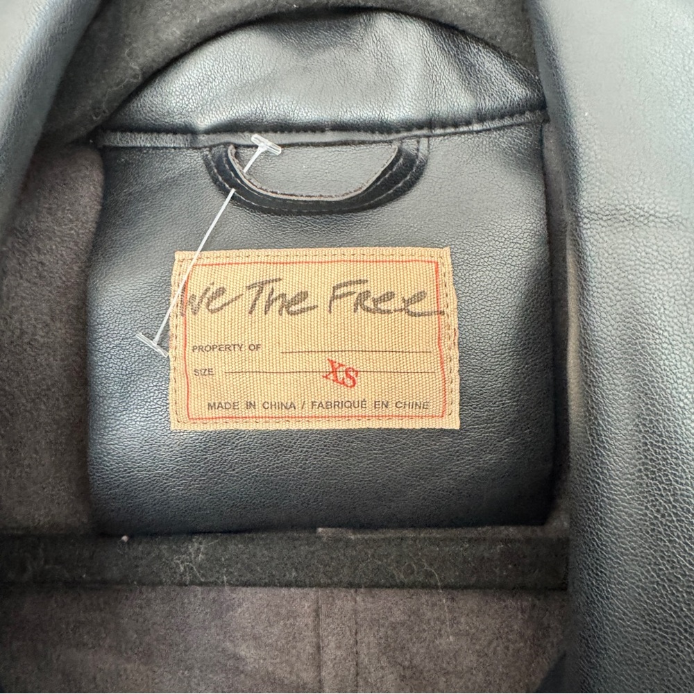 Free People Alexis Vegan Leather Jacket - Picture 5 of 8